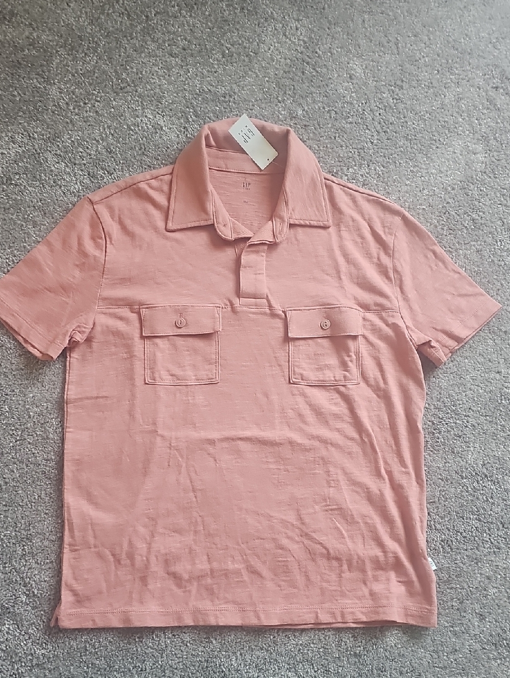 Boy's Short Sleeve Pocket Polo Shirt Size L
